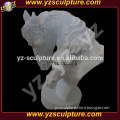 indoor home decoration white marble horse head statue